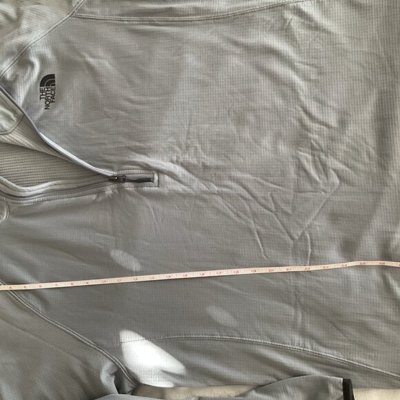 The North Face Sweatshirt Mens XXL 2X Gray Fleece 1/4 Zip Sweater Pullover Logo - Picture 10 of 13